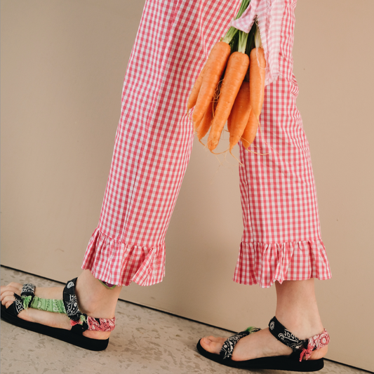 Pantalon Vichy Cherry