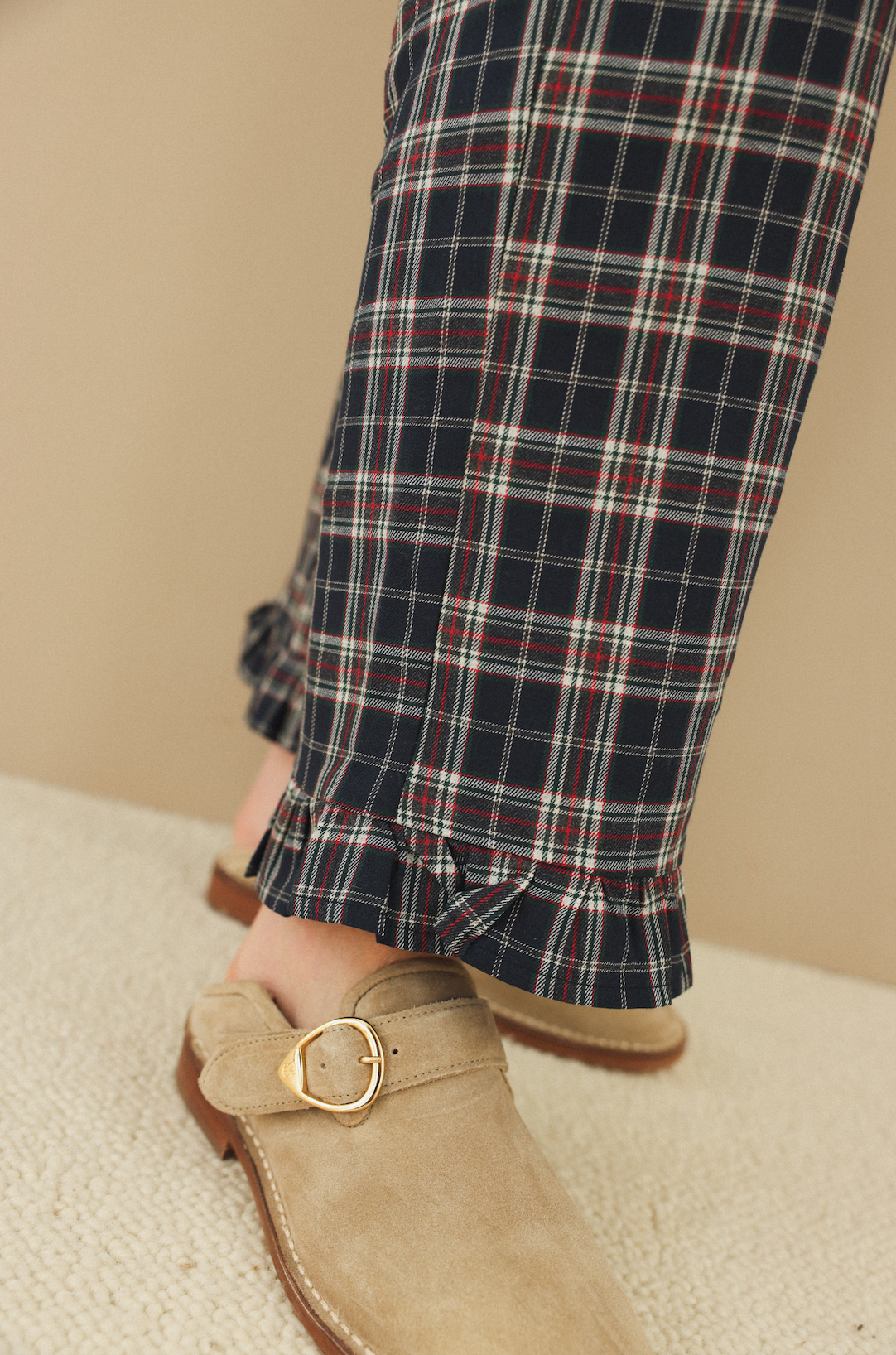 Pantalon Tartan volant