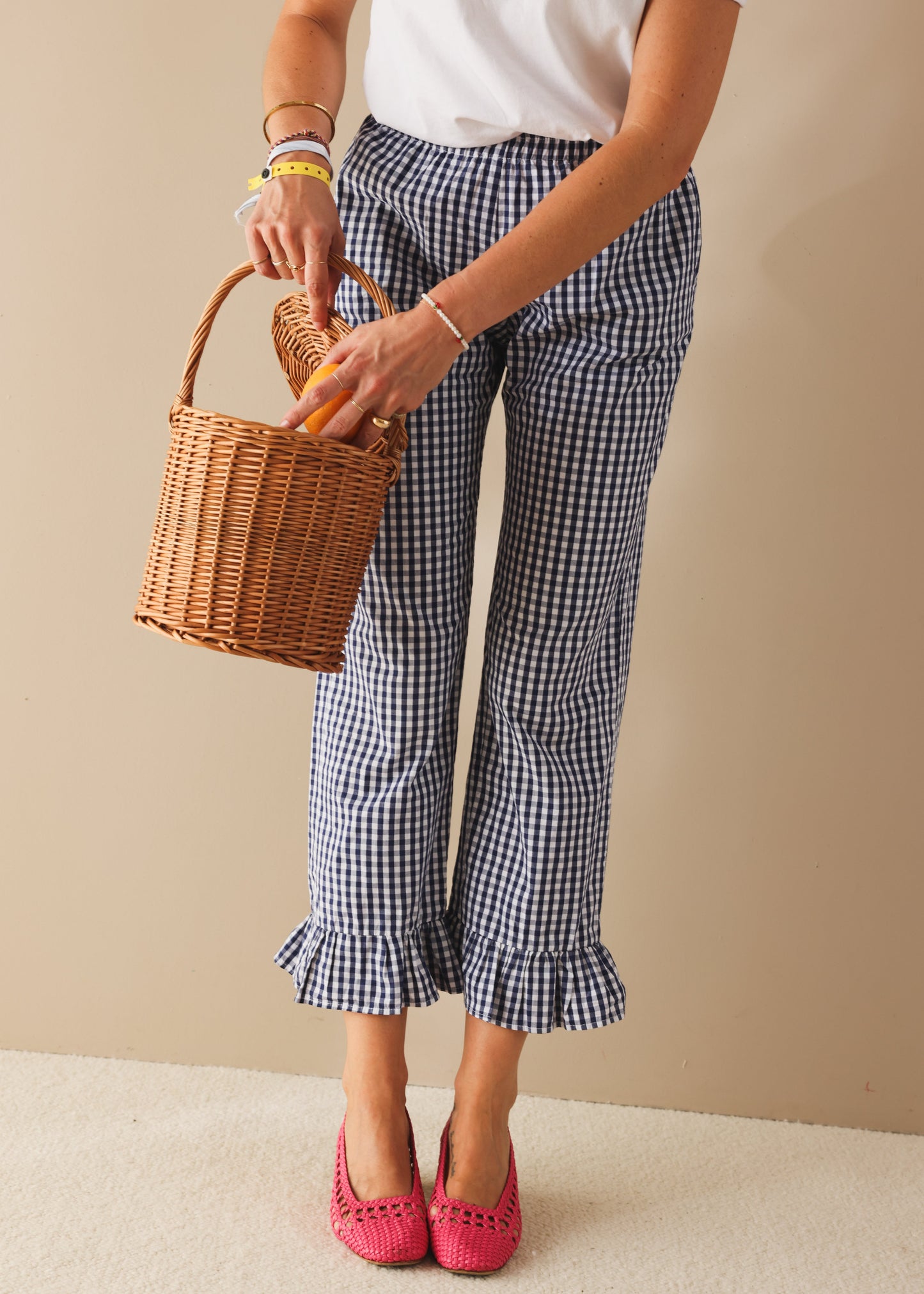 Pantalon Vichy Chéri navy
