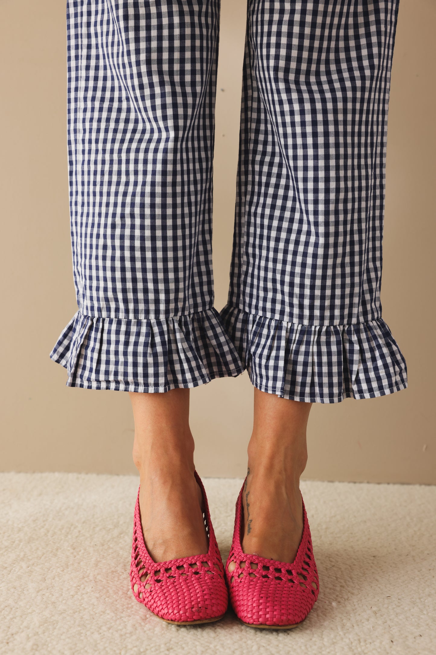 Pantalon Vichy Chéri navy