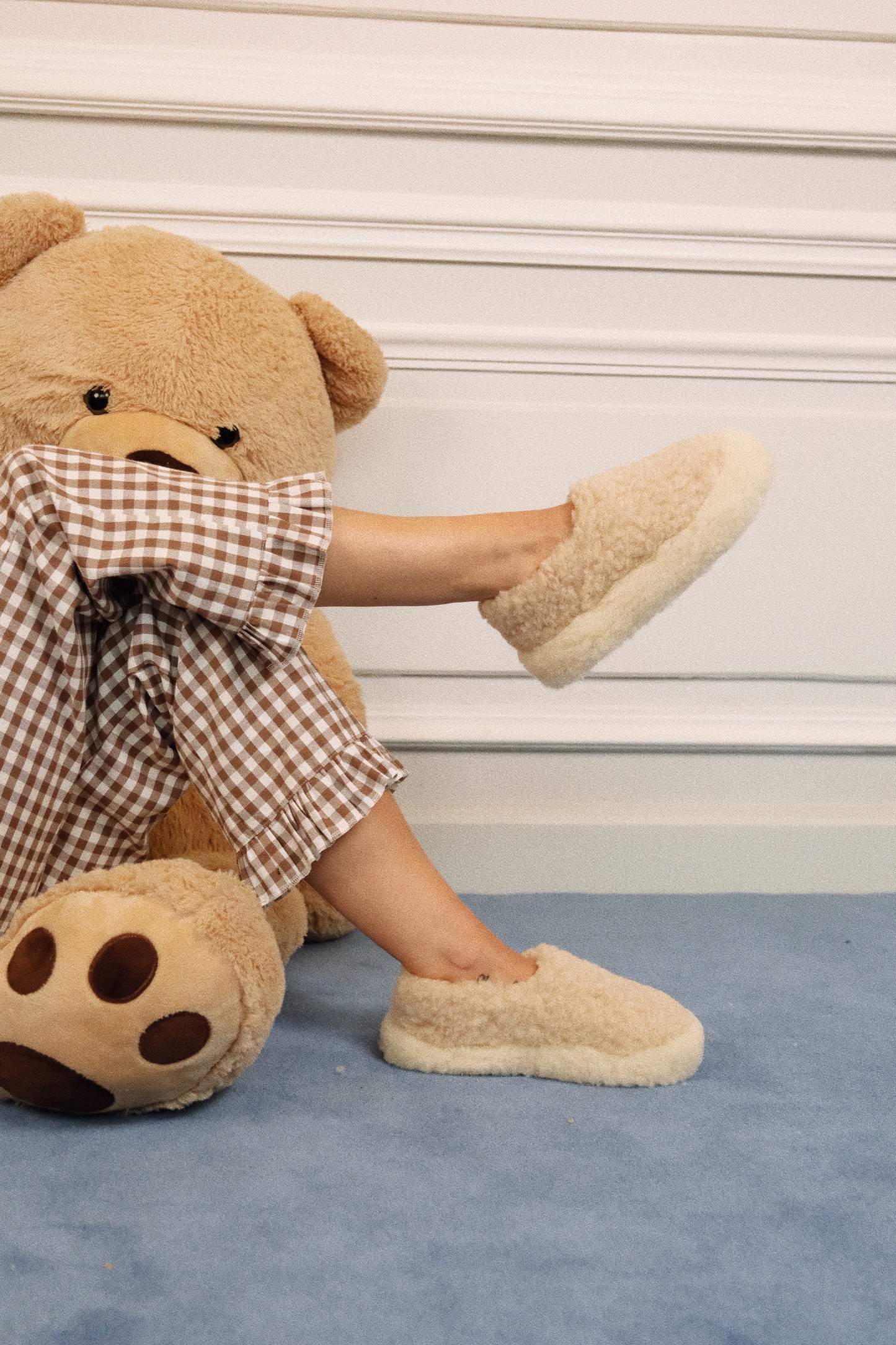 Pantoufles Fluffy Beige