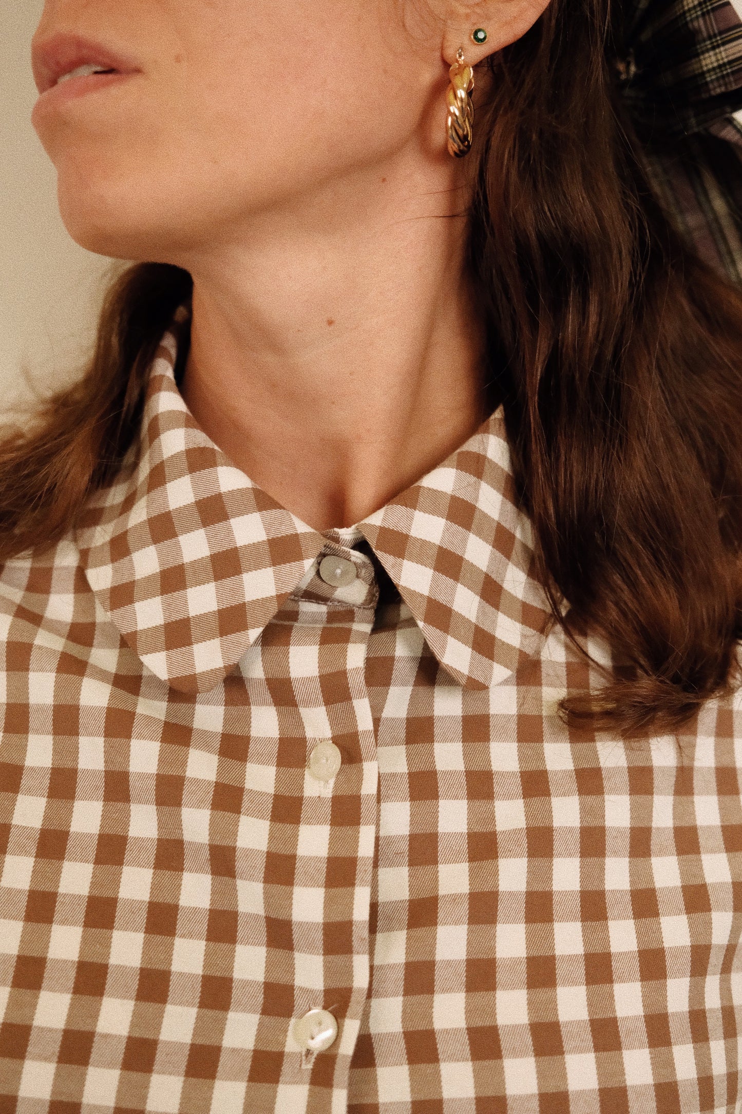 Chemise Vichy Latte * PRE COMMANDE*