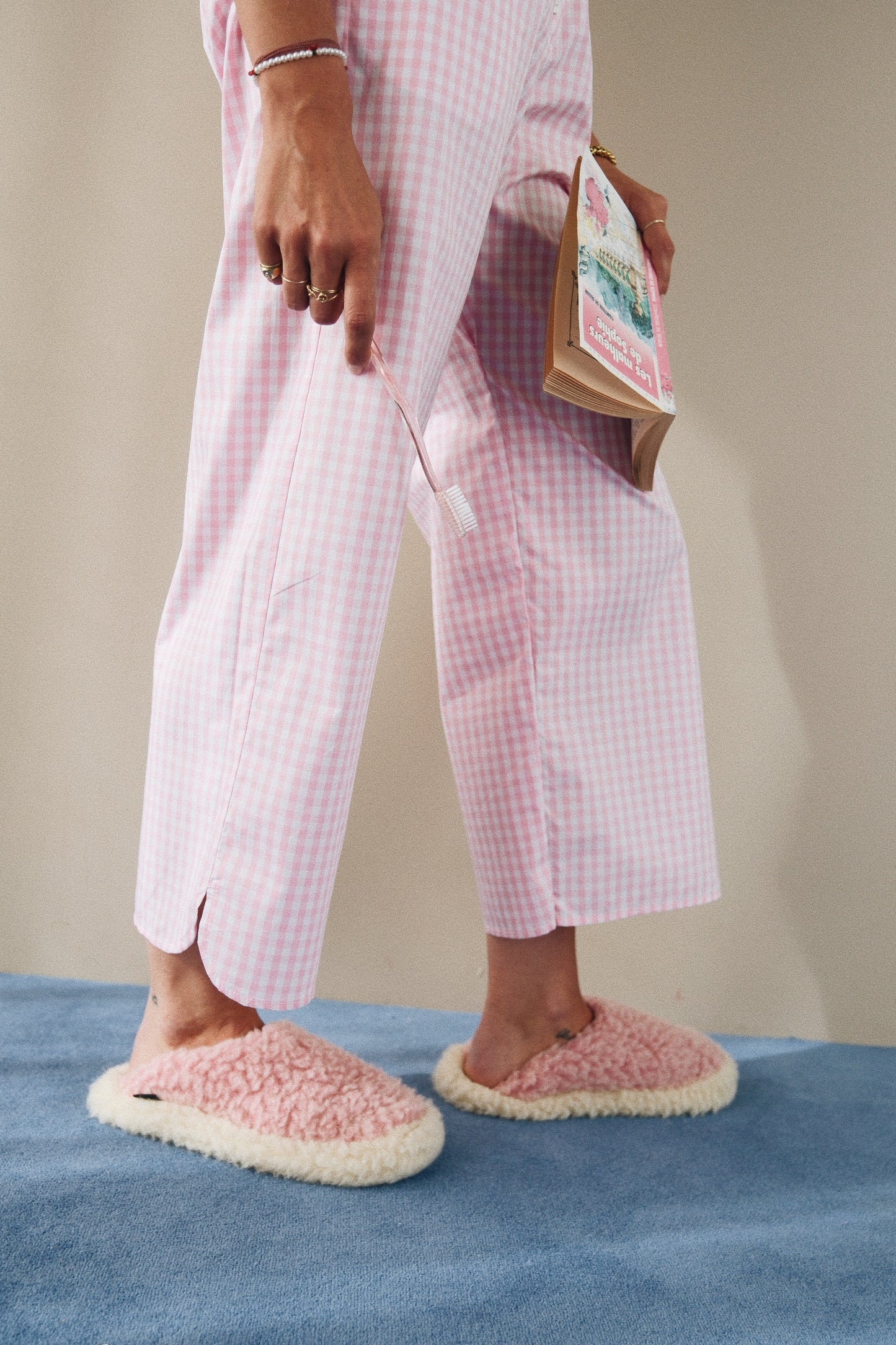 Pantalon Dolly vichy rose